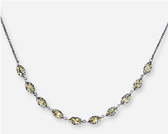 Necklace Maria e Luisa Jewels Woman in Silver Quarzo CA0182-LEMON - CA0182-LEMON